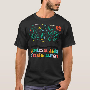 T-shirt Les fleurs sauvages Retournent À L'École Aider Les