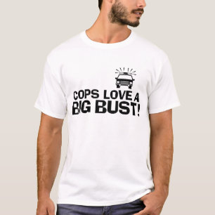 T-shirt Les flics aiment un gros buste
