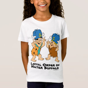 T-Shirt Les Flintstones   Fred et Buffalo d'eau de prise