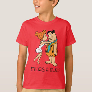 T-shirt Les Flintstones Wilma embrassant Fred
