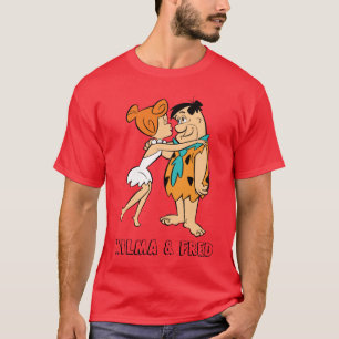 T-shirt Les Flintstones Wilma embrassant Fred
