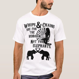 T-shirt les fouets et les chaînes sont pour la chambre à