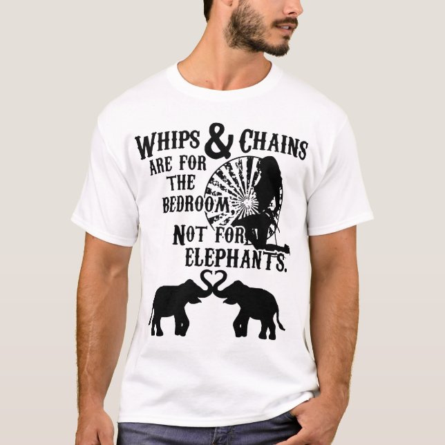 T-shirt les fouets et les chaînes sont pour la chambre à (Devant)