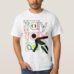T-shirt Les Français de tennis de l'Italie ouvrent le