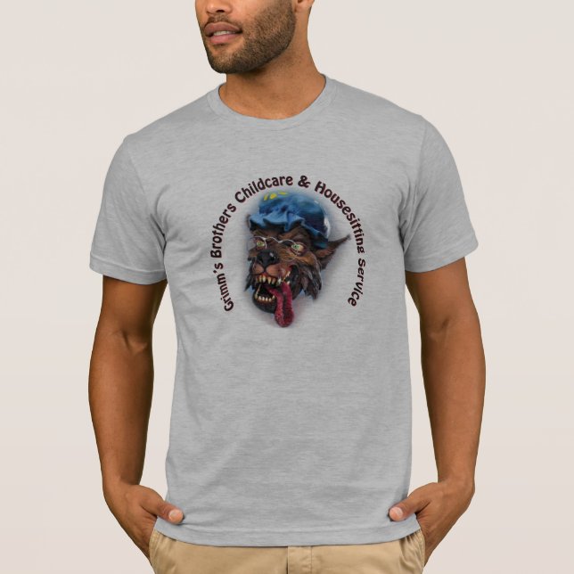 T-shirt Les frères Childcare de Grimm et le service de (Devant)