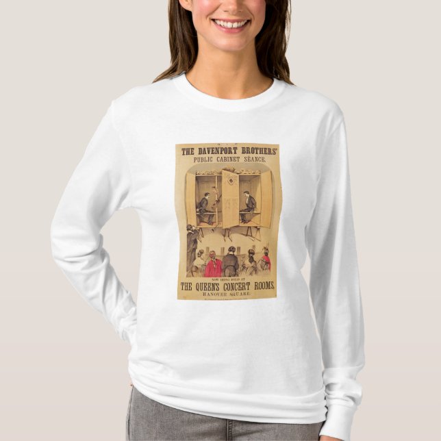 T-shirt Les frères de Davenport, affiche pour le Seance, (Devant)