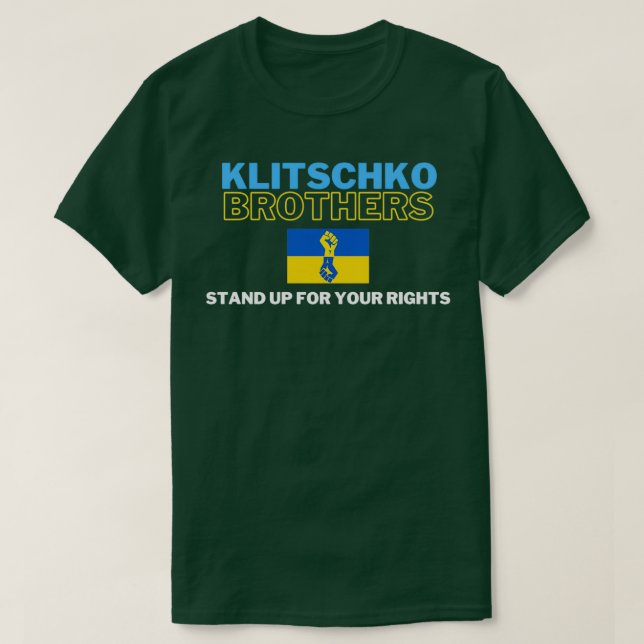 T-shirt Les Frères Klitschko Défendent Vos Droits (Design devant)