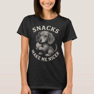 T-shirt Les friandises me rendent plus gentil Citation drô