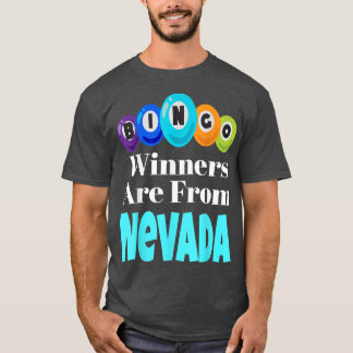 T-shirt Les Gagnants De Bingo Sont De Nevada Funny Game Ni