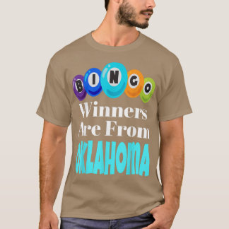 T-shirt Les Gagnants De Bingo Sont De Oklahoma Funny Game 