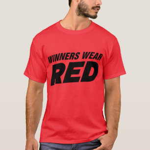 T-shirt Les gagnants portent le rouge