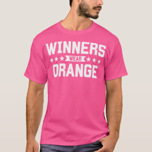 T-shirt Les gagnants portent Orange Summer Camp Game Team