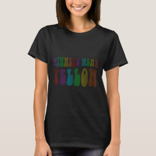 T-shirt Les gagnants super portent Jeu de guerre Jaune 60s