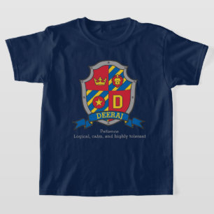 T-shirt Les garçons de Dheeraj nom et sens chevaliers bou