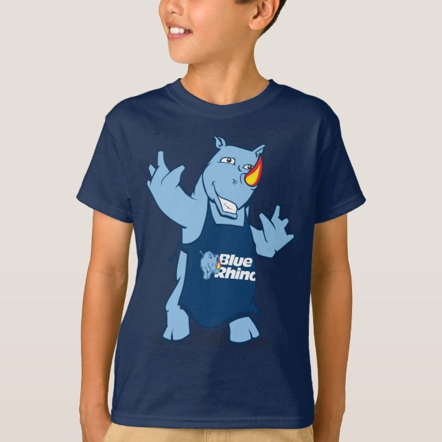 T-shirt Les Garçons du Rhino Bleu (Devant)