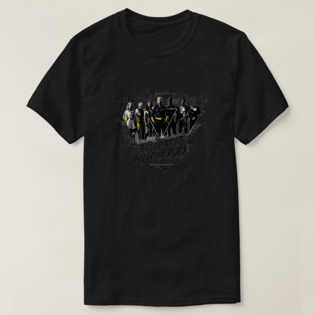 T-shirt Les garçons ne rencontrent jamais vos héros (Design devant)