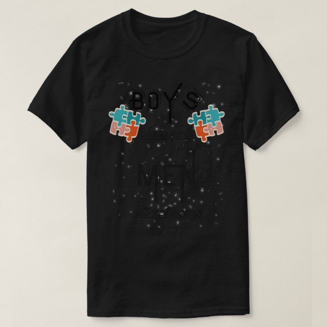 T-shirt Les garçons pourchassent les filles les hommes att (Design devant)