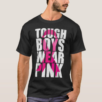 T-shirt Les garçons robustes Portent Pink Cool Rose Cancer