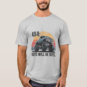 T-shirt Les garçons seront les garçons : 4x4 Adventure Tru
