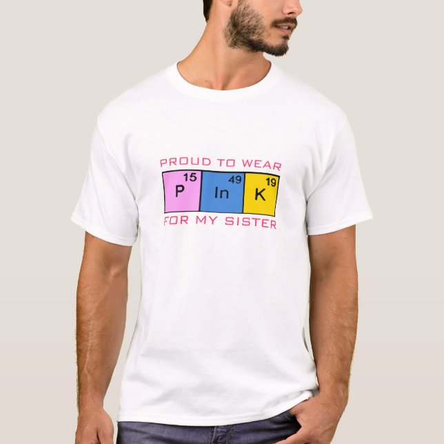 T-shirt Les gars durs aiment le rose, la sensibilisation a (Devant)