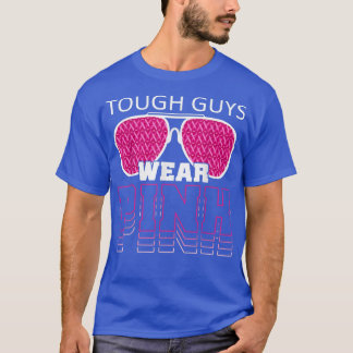 T-shirt Les Gars Durs Portent Rose Conscience du cancer du