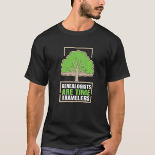 T-shirt Les généalogistes sont les voyageurs du temps Géné