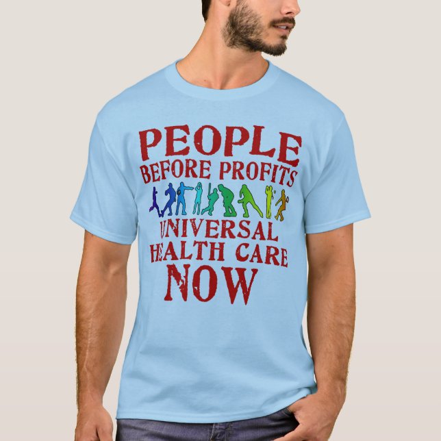 T-shirt Les gens avant conception de soins de santé de (Devant)