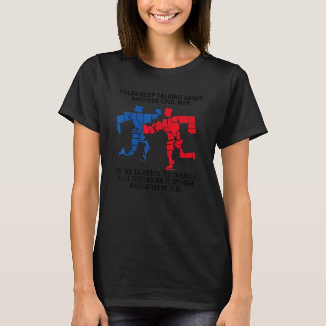 T-shirt Les Gens Continuent À Parler D'Une Autre Guerre Ci (Devant)