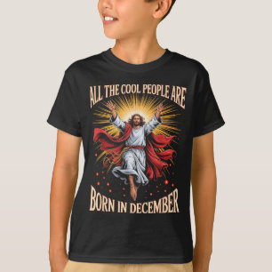 T-shirt Les gens cool sont nés en décembre Christian Noël