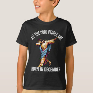 T-shirt Les gens cool sont nés en décembre Christian Noël
