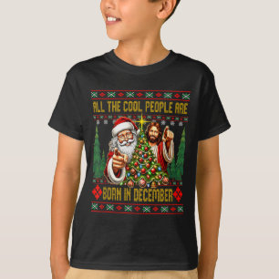 T-shirt Les gens cool sont nés en décembre Christian Noël
