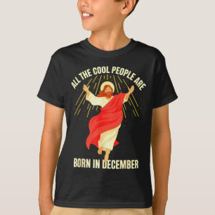 T-shirt Les gens cool sont nés en décembre Christian Noël