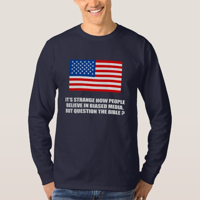 T-shirt Les gens croient en médias décentrés mais (Devant)