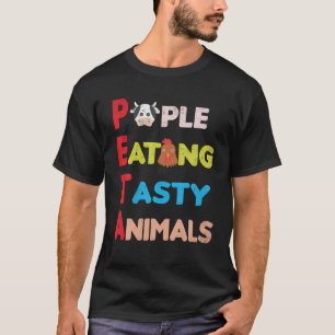 T-shirt Les Gens Drôle Manger Des Animaux Savoureux À Chem