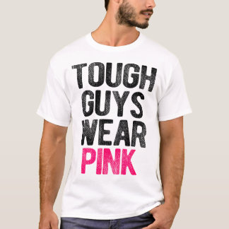 T-shirt Les Gens Durs Portent Rose Tough Cancer Sensibilis