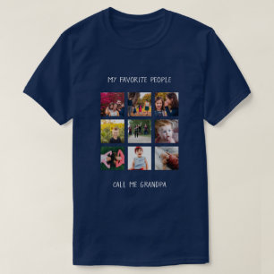 T-shirt Les gens favoris appellent grand-père Fête des p