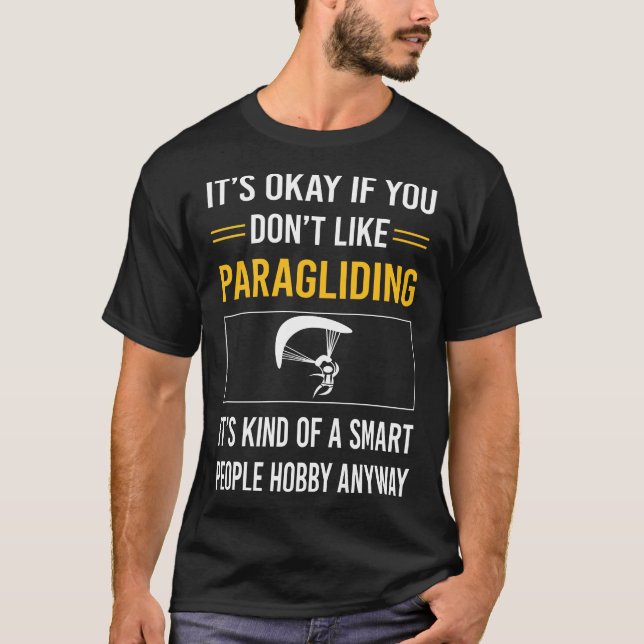 T-shirt Les gens intelligents Parapente Parapente Paraglid (Devant)