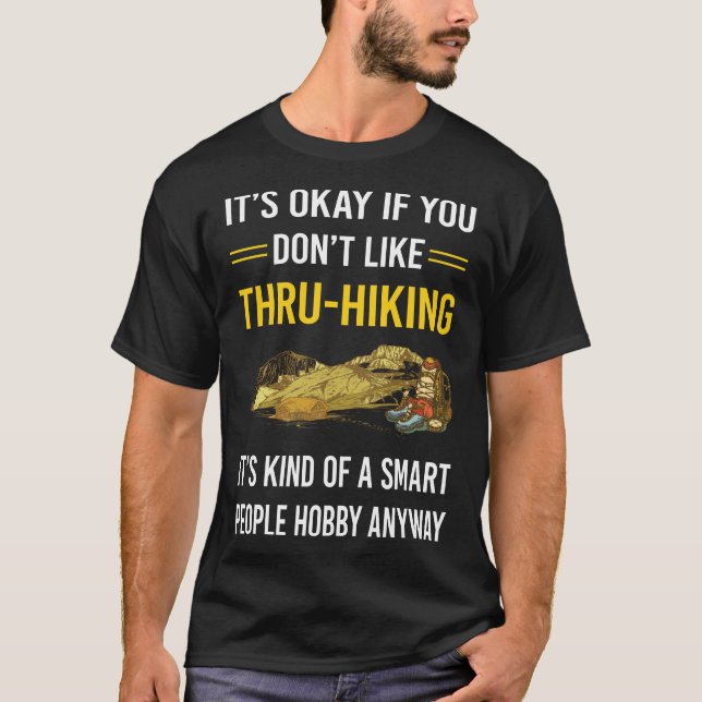 T-shirt Les gens intelligents Randonnée pédestre à travers (Devant)