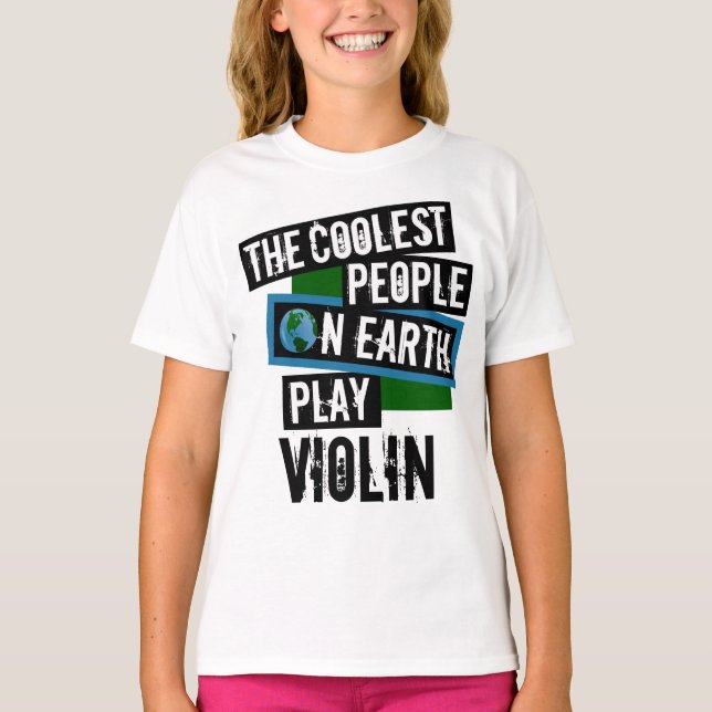 T-shirt Les gens les plus froids sur Terre jouent au violo (Devant)