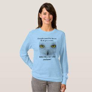 T-SHIRT LES GENS ONT BESOIN DE SAVOIR QUE TU T'INTÉRESSE