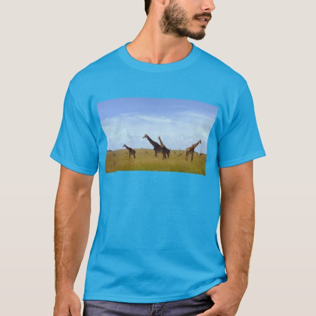 T-shirt Les Giraffes du Parc National de Nairobi (Devant)