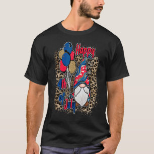 T-shirt Les Gnomes Patriotiques Merica Tenant Un Ballons L