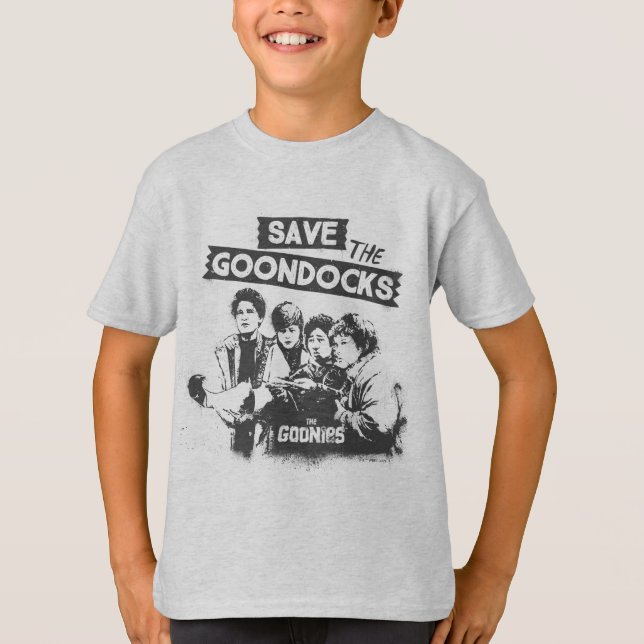 T-shirt Les Goonies "Sauvez Les Quais De Goon" (Devant)