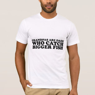T-shirt les grand-papas sont des papas qui pêchent de plu
