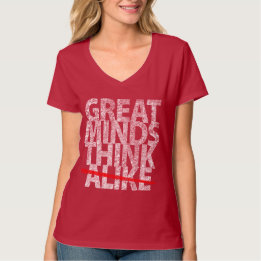 T-shirt Les grands esprits pensent