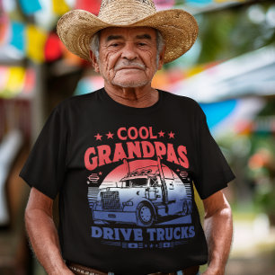 T-shirt Les grands-pas cool conduisent des camions sous le