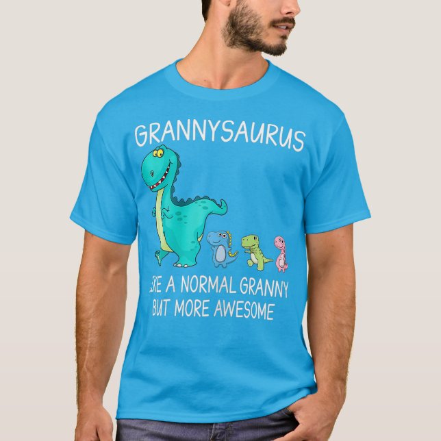 T-shirt Les Grannysaurus Des Femmes Comme Une Grand-Mère N (Devant)
