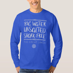 T-shirt Les Great Lakes : Grand, non salé, sans Requin