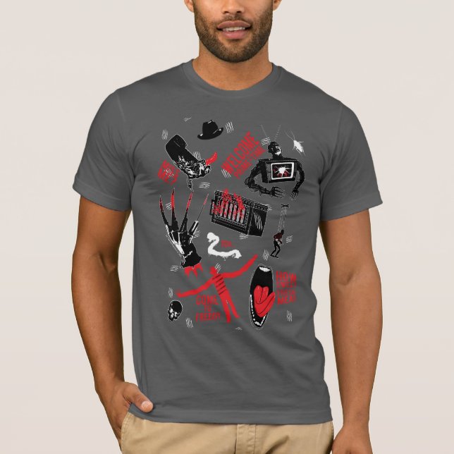 T-shirt Les Griffes de la nuit | Freddy Krueger Talk (Devant)