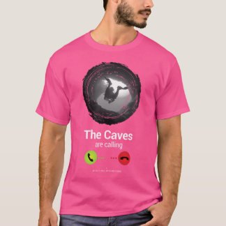 T-shirt Les grottes Appelent La Plongée Sous-Marine Div